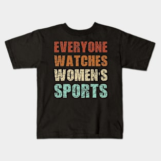 Funny Women's Sports Vintage Kids T-Shirt